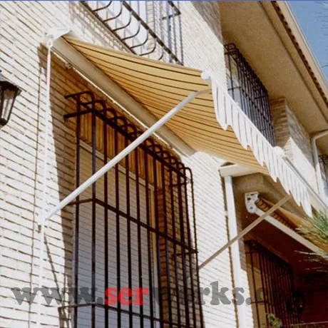 toldo recto de antiguas casas